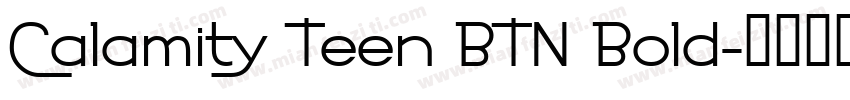 Calamity Teen BTN Bold字体转换